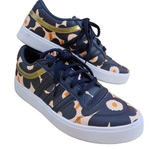 Adidas x Marimekko Bryony W Black and Peach Floral Sneakers Women's size 7